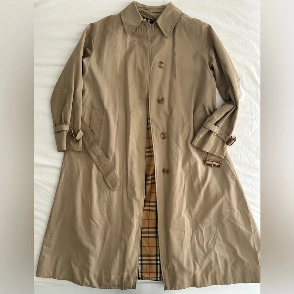 Vintage Burberry trench women’s size S/M - Picture 2 of 12